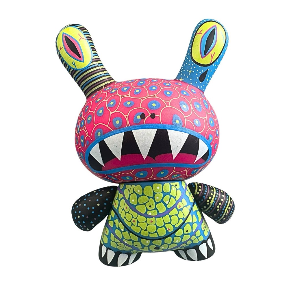 Kidrobot Dunny Azteca II Necuc 3" Lizard Vinyl Art Figure Designer Toy 2011 - Picture 3 of 16